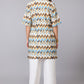 Multicolor Zigzag Fusion Top