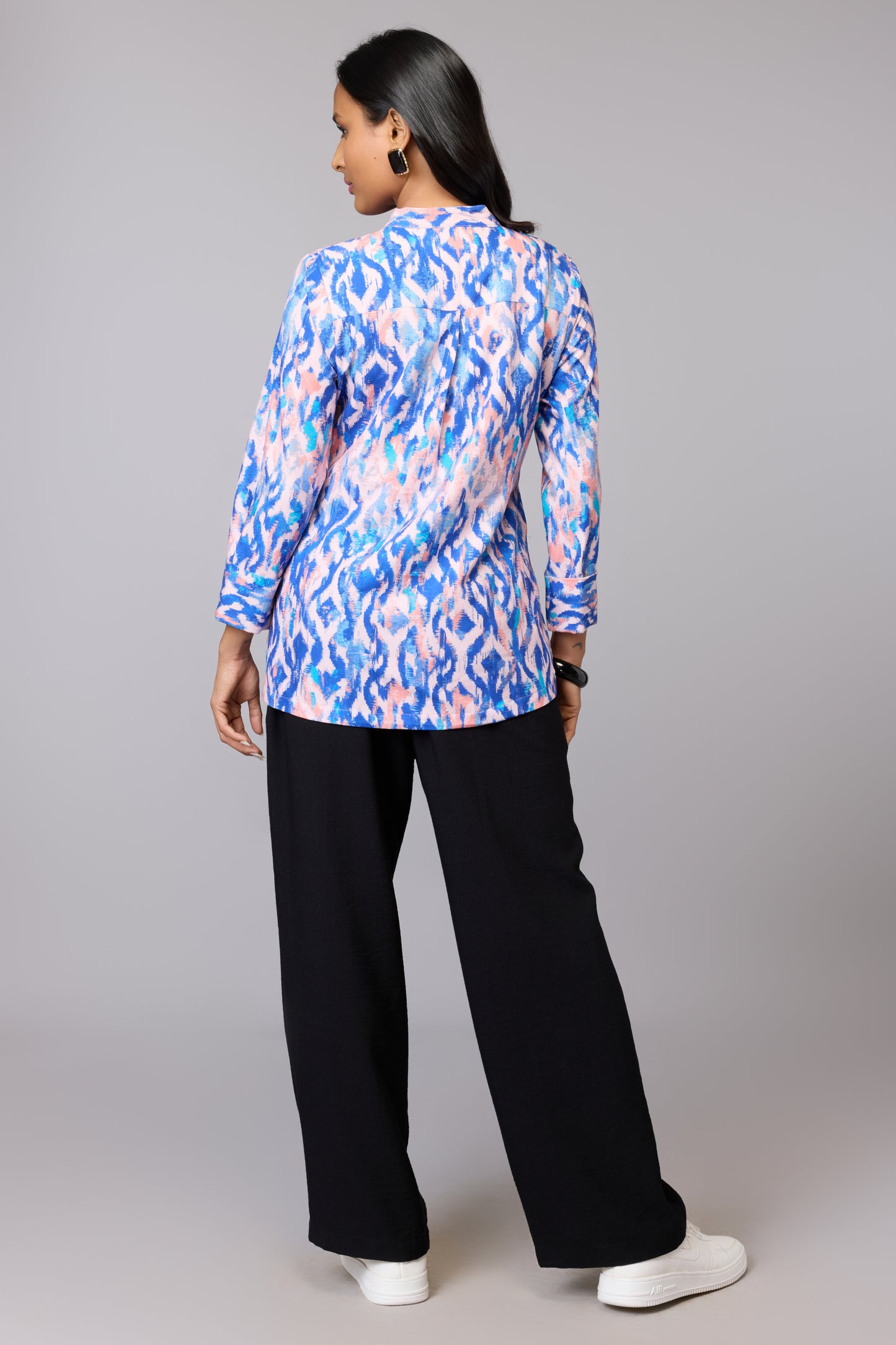Aaliya’s Sky-Blue Printed Tunic