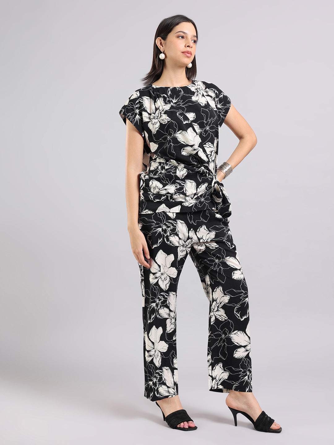 Midnight Bloom Floral Co-Ord Set