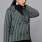 Houndstooth Heritage Green Knit Jacket