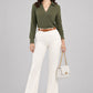 Modern Wrap Shirt - Olive | Viscose Blend
