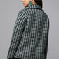 Houndstooth Heritage Green Knit Jacket