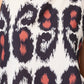 Asymmetrical Ikat Print Sleeveless Top