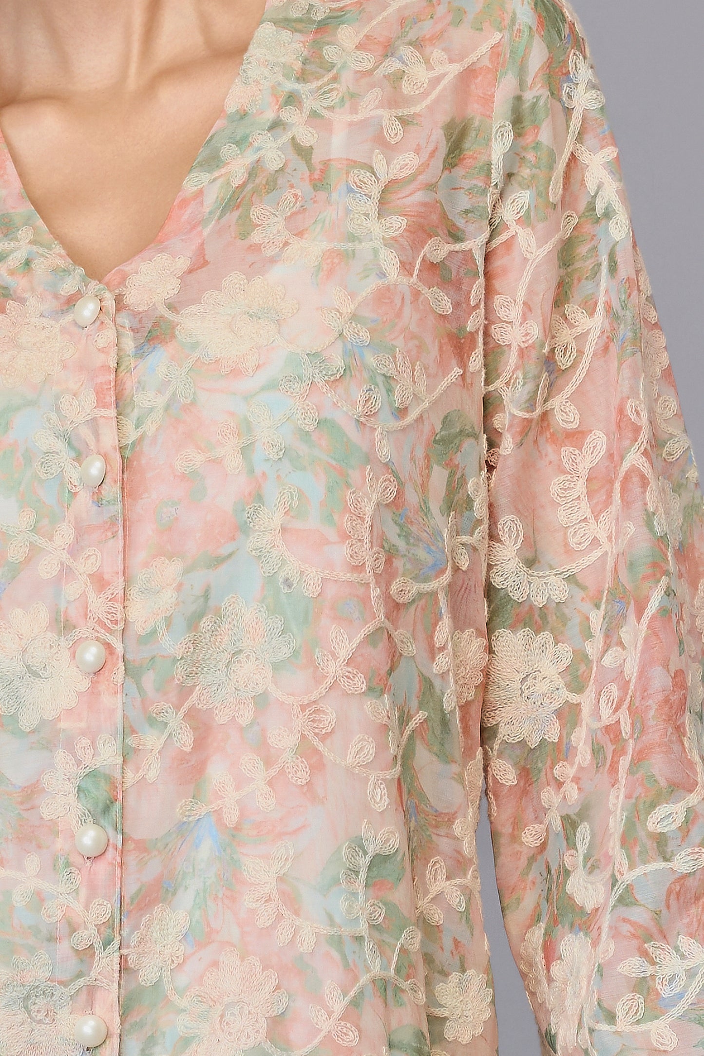 Mira’s Peach Bloom Dress