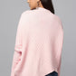 Effortlessly Chic Asymmetrical Sweater - Pink