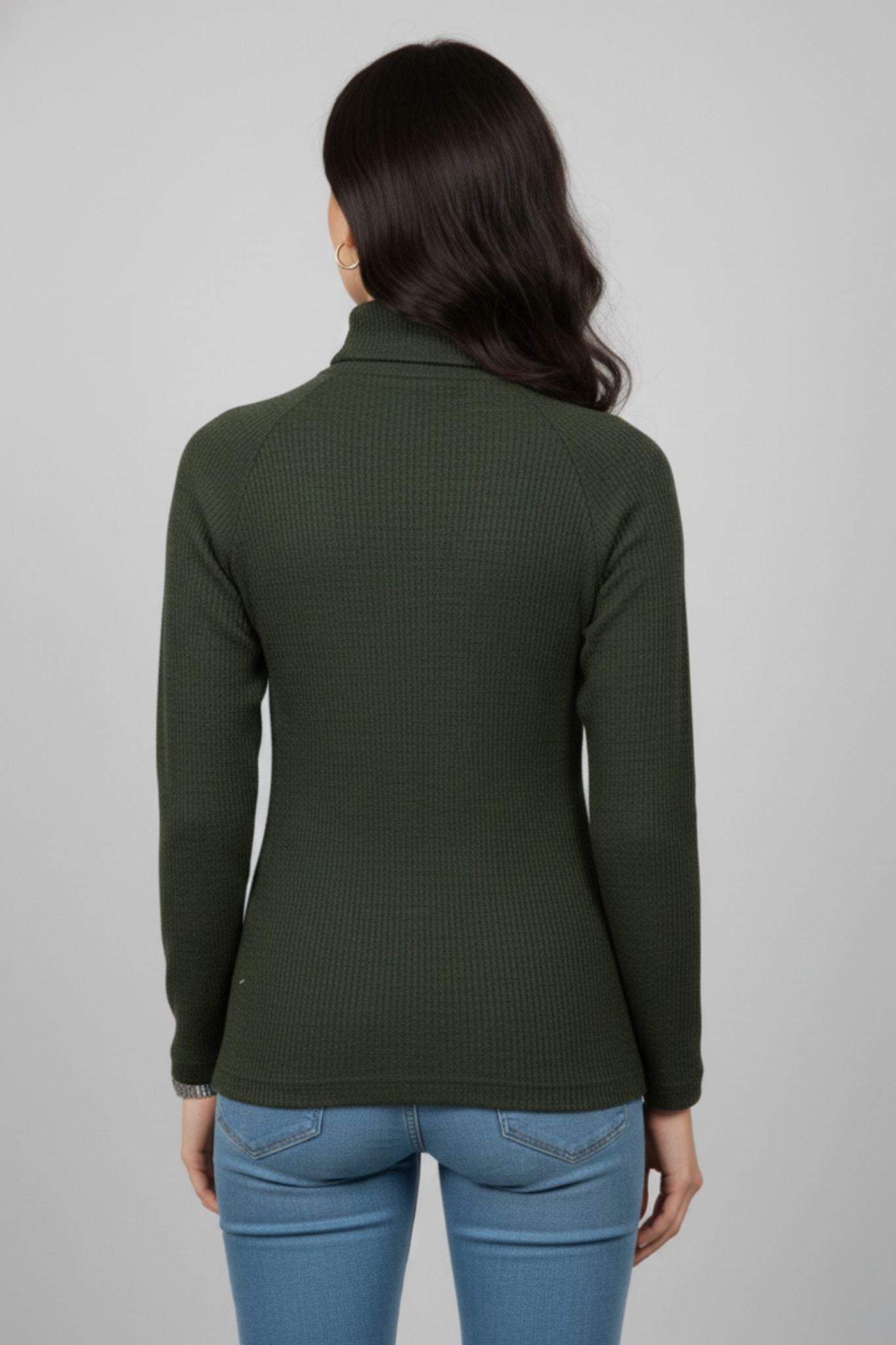 Green Slim Fit Casual Top