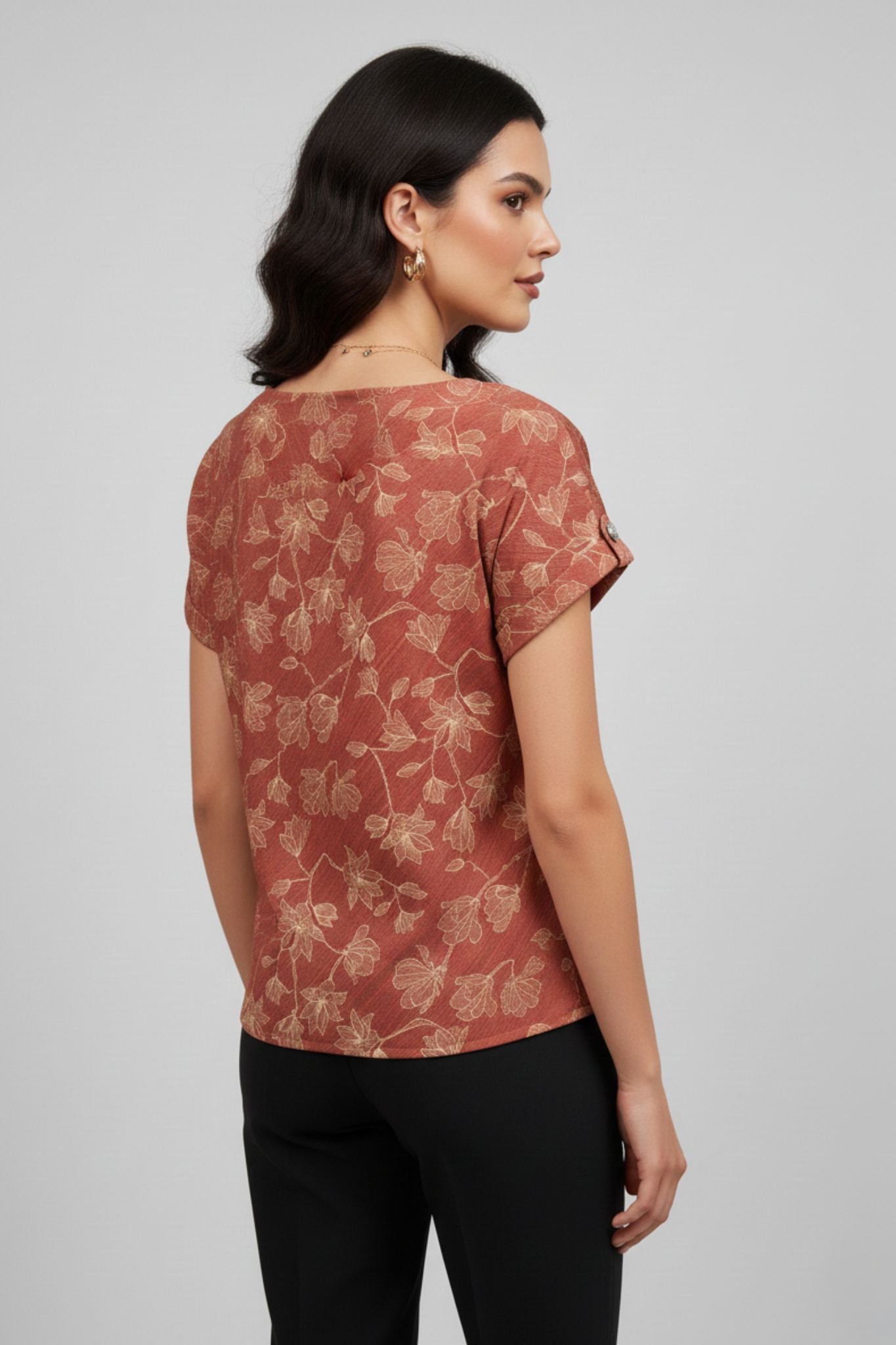 Rust Bloom Everyday Top