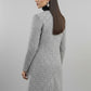 White Textured Longline Jacket