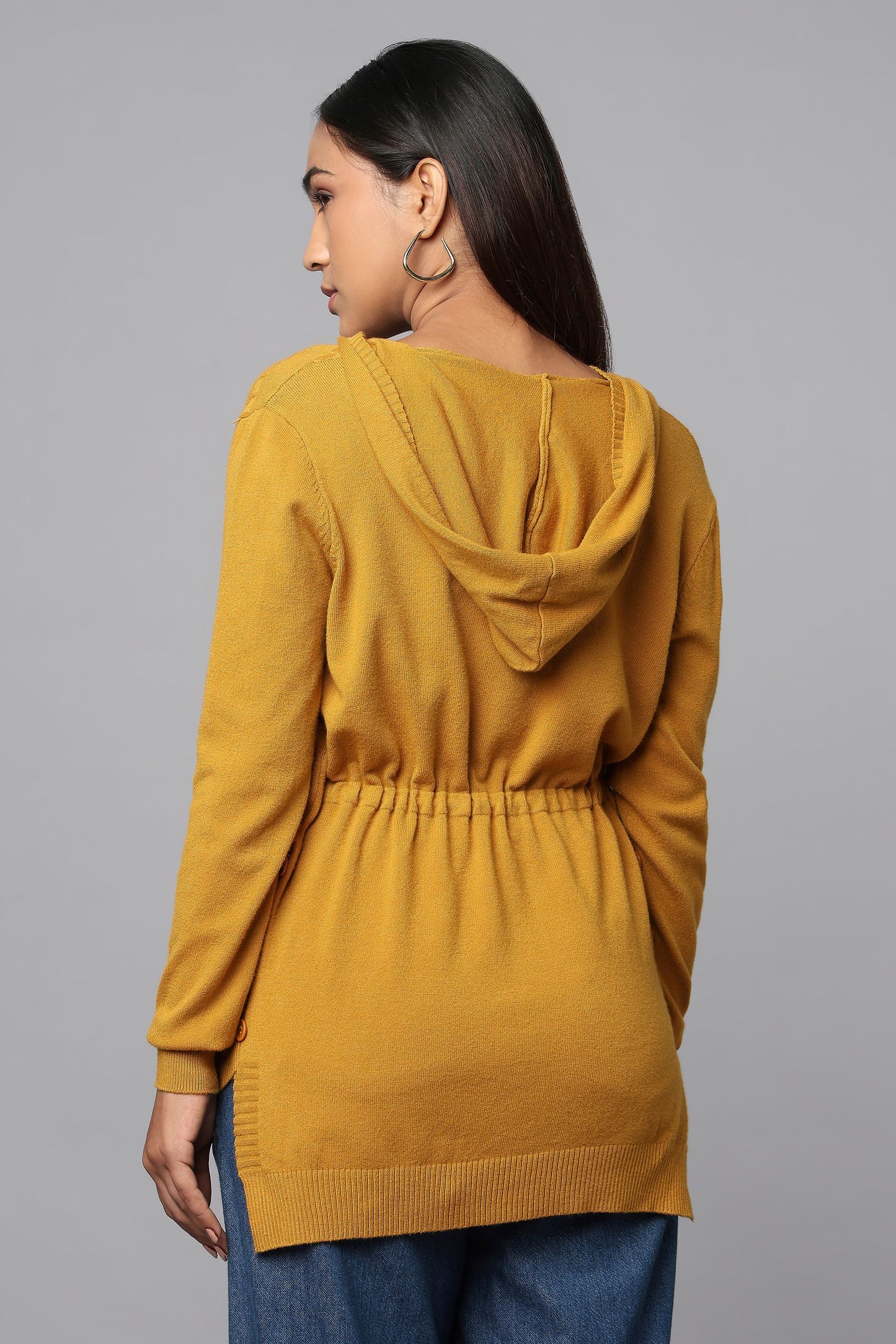 Everyday Knit Hoodie with Pockets - Ocher