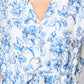 Blue Blossom Drawstring Dress