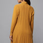 Diamond Knit Longline Cardigan - Ocher