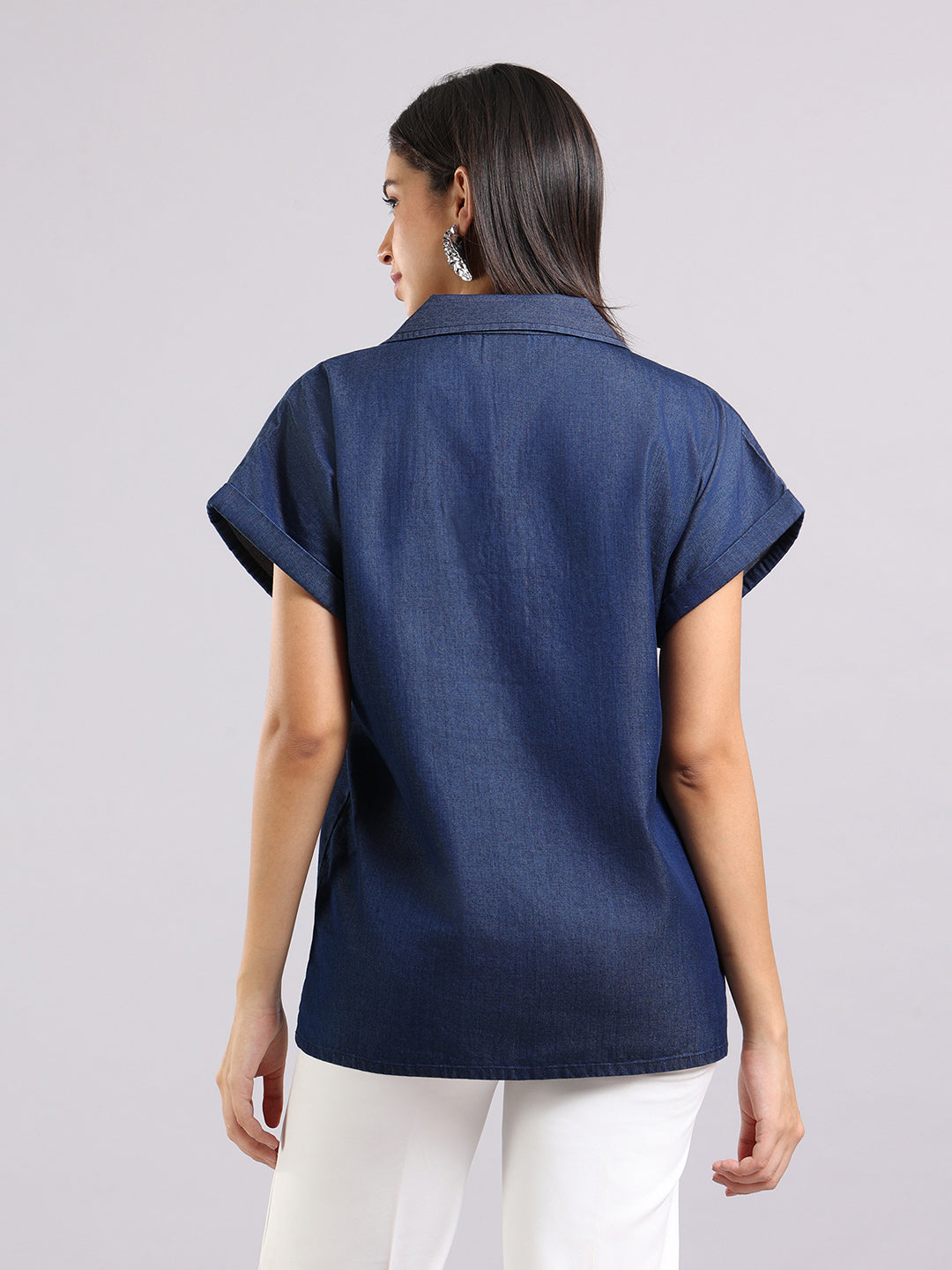 Casual Cool Lyocell Denim Top