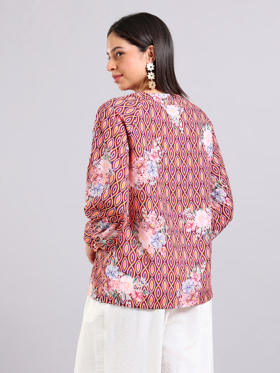 Retro Bloom Statement Top