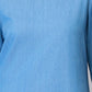 Blue Lyocell Denim A-Line Dress