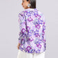 Tropical Floral Print Button-Down Shirt