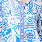 Blue Tile Print Shirt Top