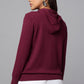 Hoodie Maroon Knit Sweater