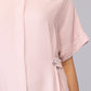 Lavender Breezy Buttoned Dress