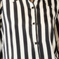 Monochrome Stripe Chic Shirt