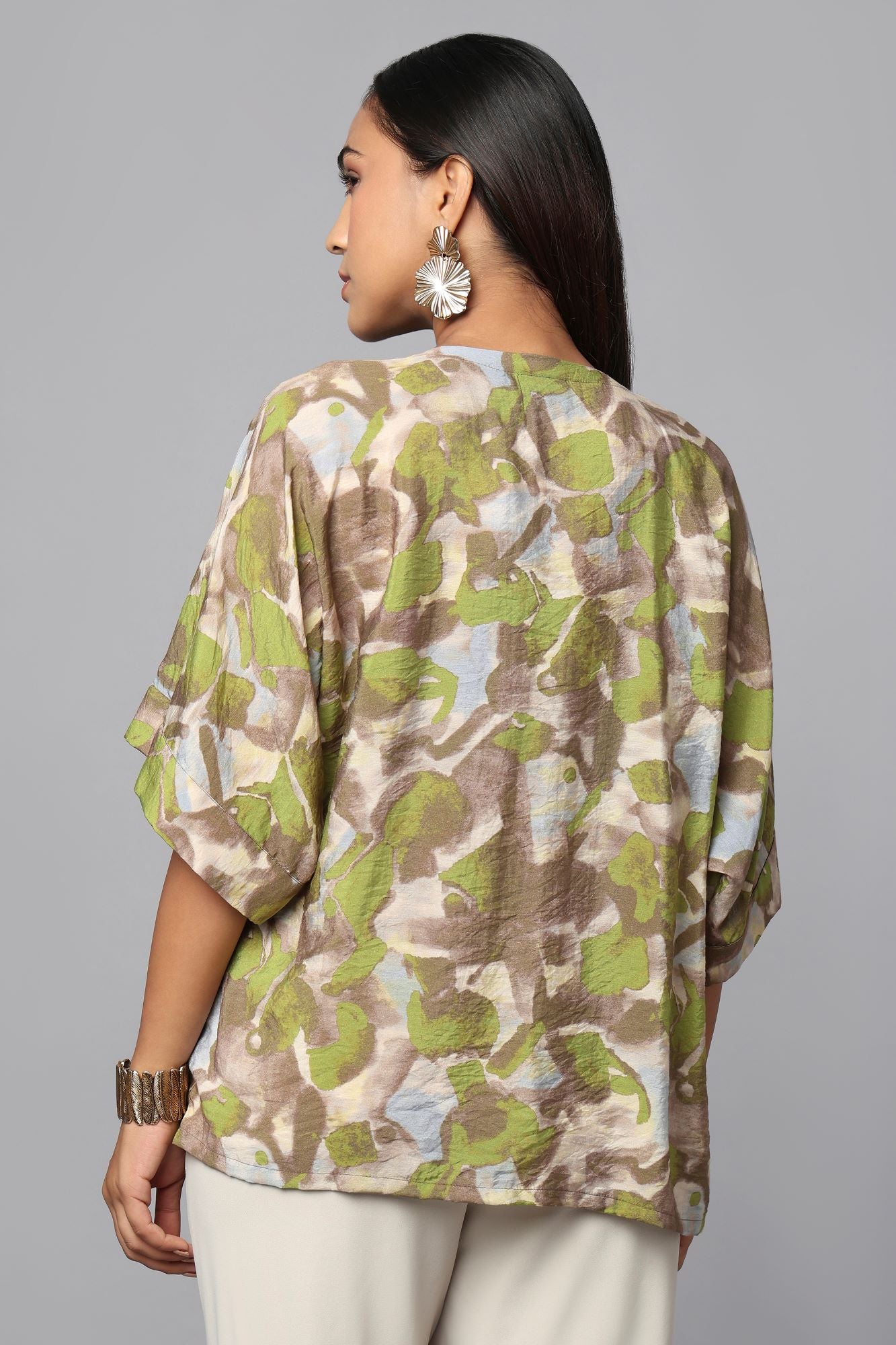Earth Echo Printed Top