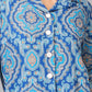 Blue Paisley Charm Top