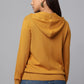 Hoodie Ocher Knit Sweater