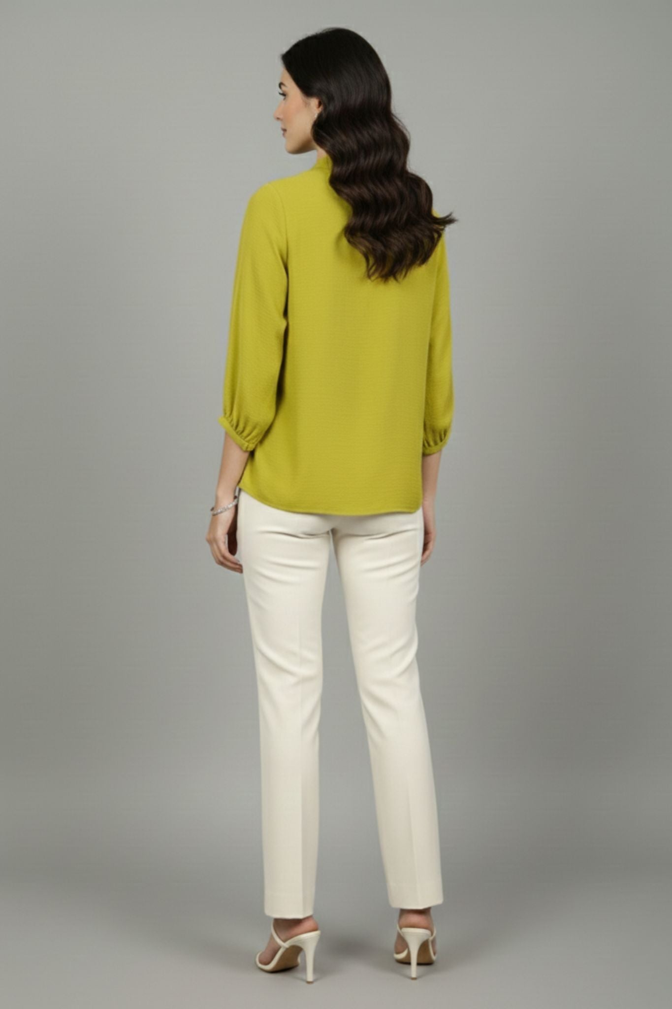 Soft Drape Top - Green | Polyester