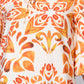 Orange Medallion Midi Dress