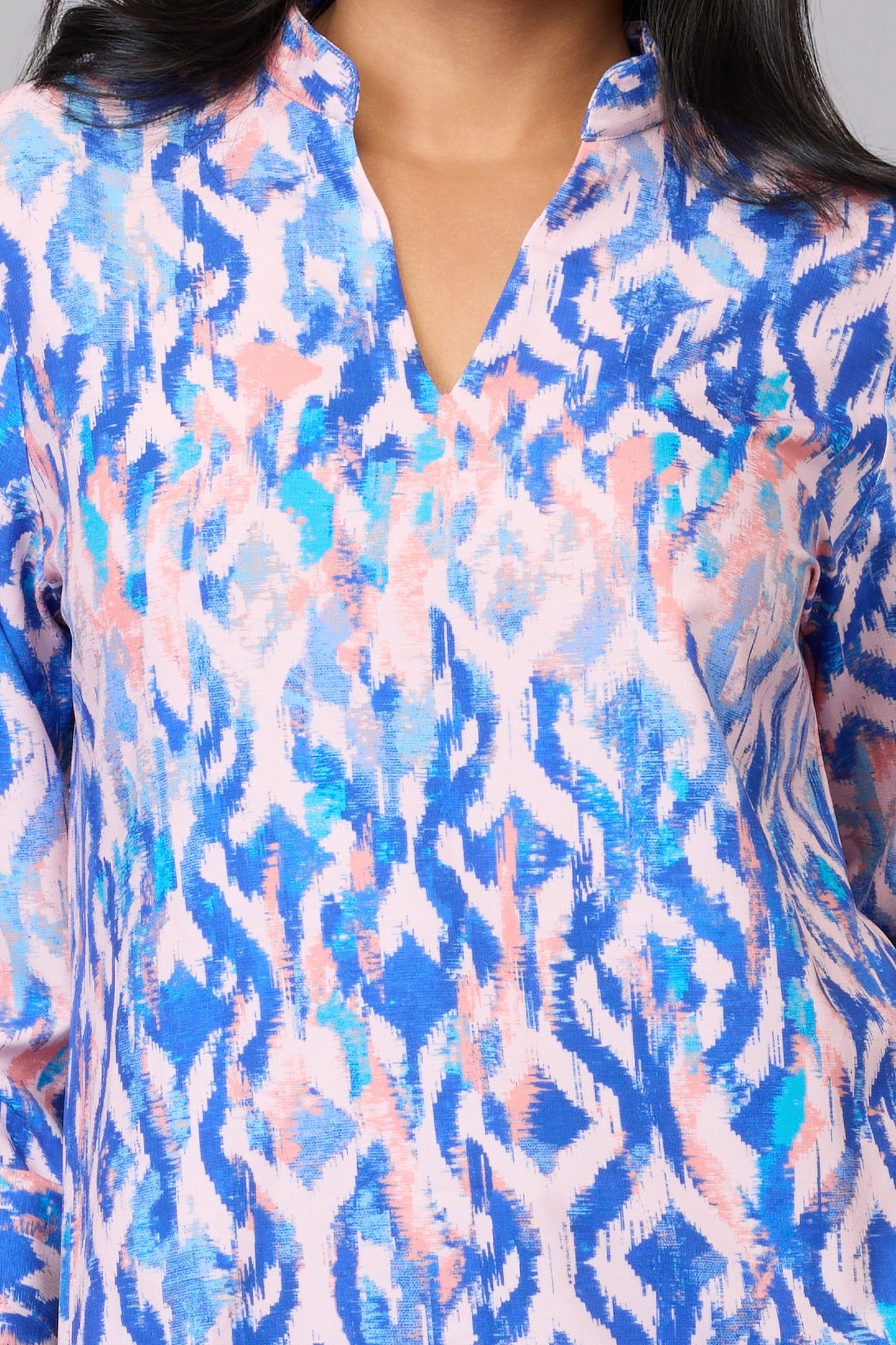 Aaliya’s Sky-Blue Printed Tunic