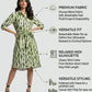 Tie-Up Shirt Dress - Multi | Viscose Blend