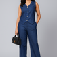Zoya Blue Lyocell Denim Co-ord Set