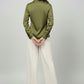 Soft Fall Cowl Top - Olive | Polyester