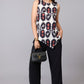 Asymmetrical Ikat Print Sleeveless Top
