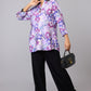 Purple Bloom Longline Top