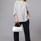 Misty Grey Buttoned Tunic