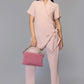 Dusky Pink Wrap-Style Co-ord Set