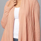 Diamond Knit Longline Cardigan - Pink