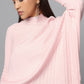 Effortlessly Chic Asymmetrical Sweater - Pink