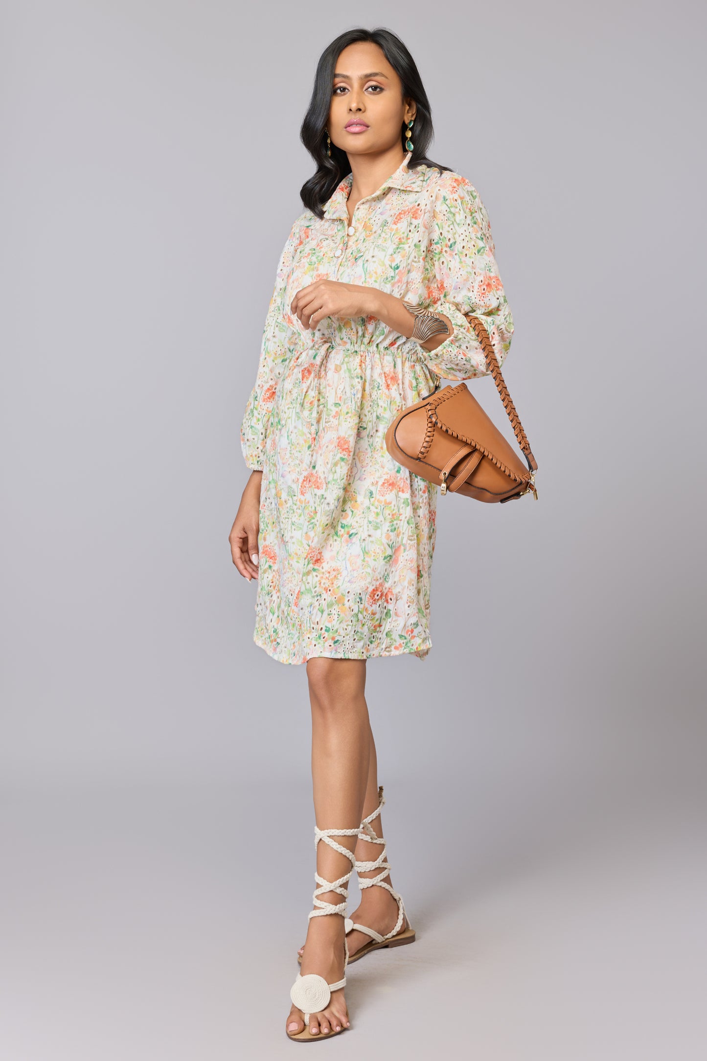 Aaravi’s schiffli Embroidered Garden Dress