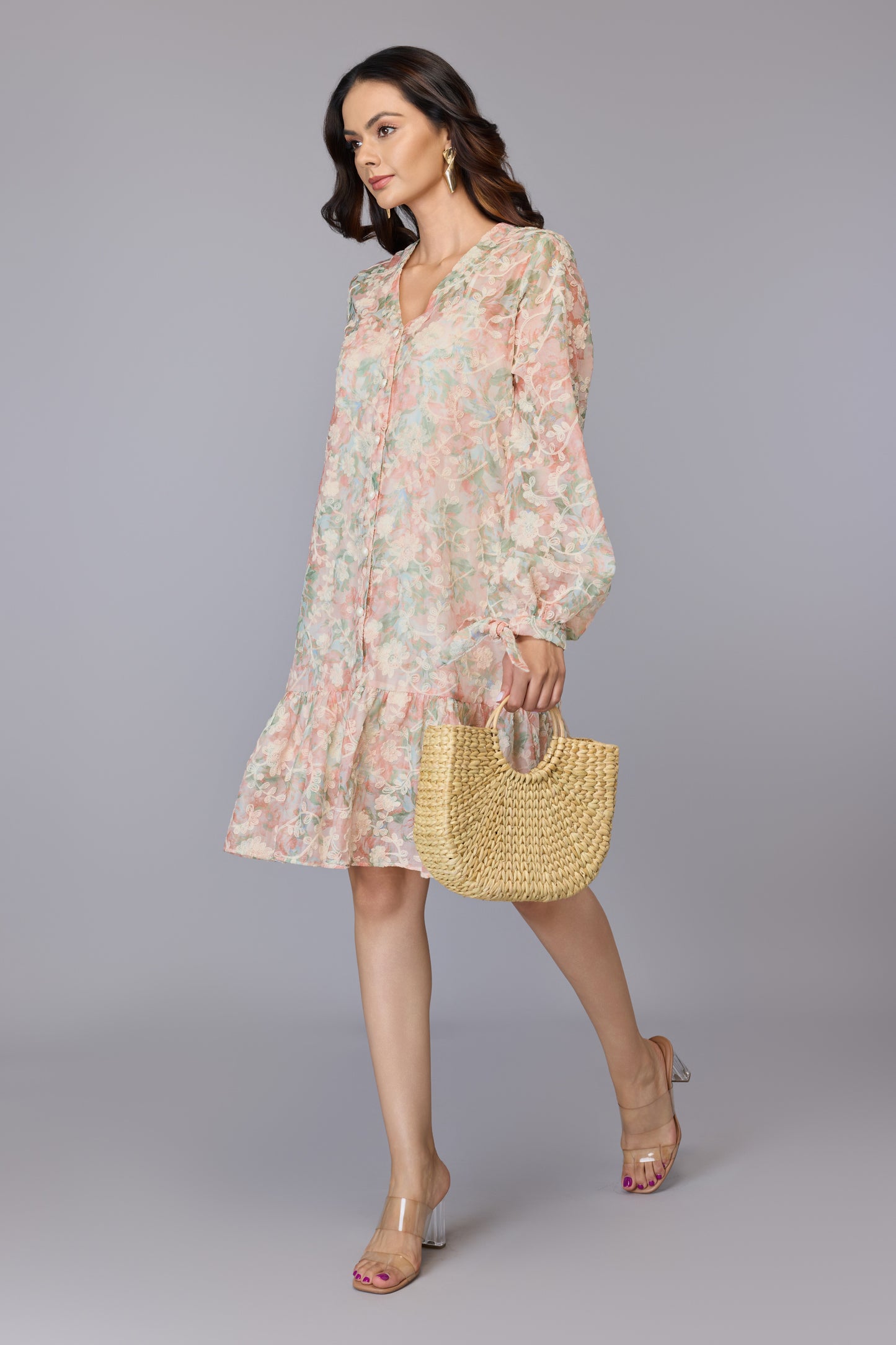 Mira’s Peach Bloom Dress