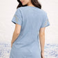 Embroidered Co-Ord Set - Blue | Lyocell Denim