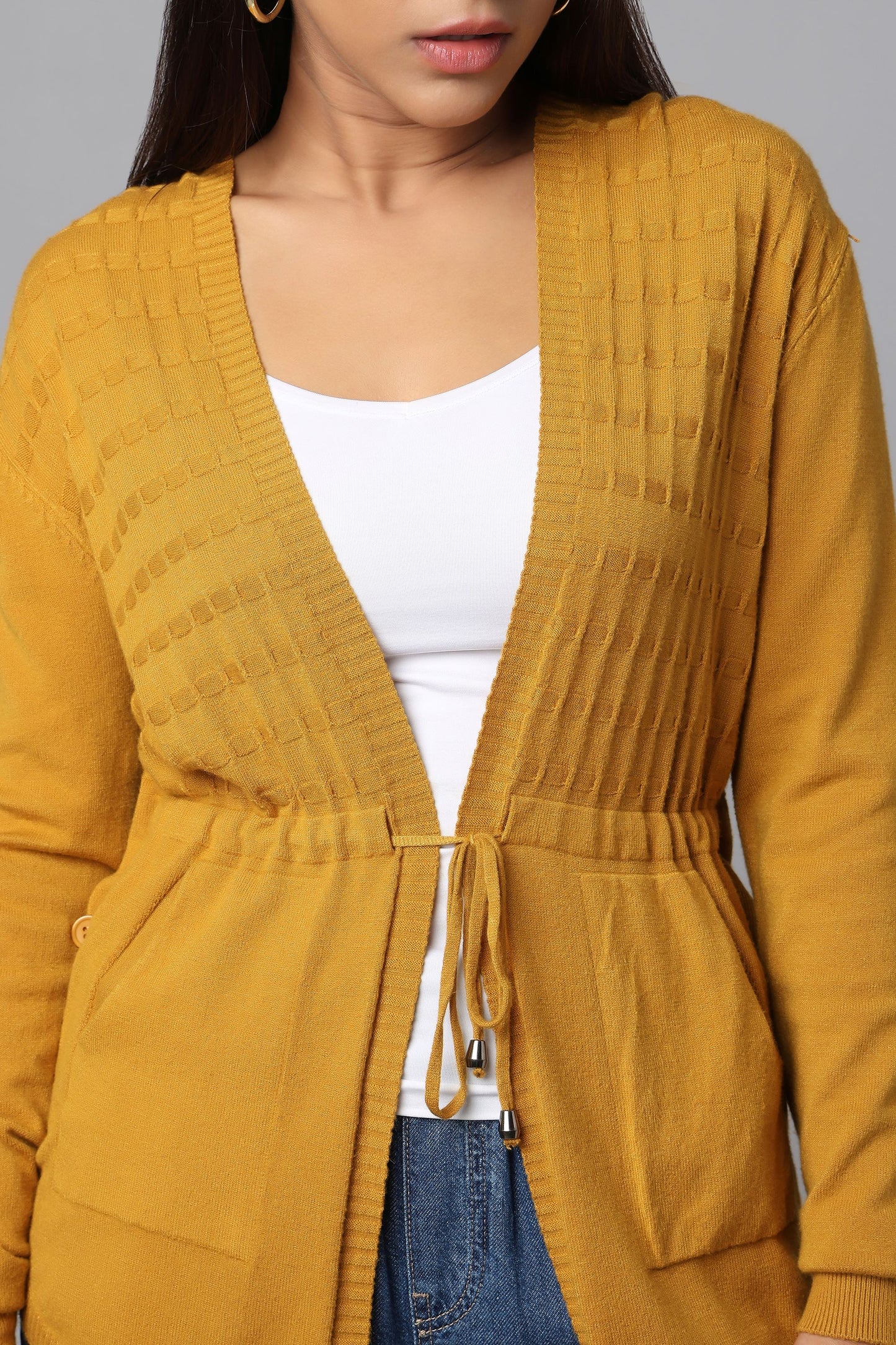 Everyday Knit Hoodie with Pockets - Ocher