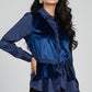Front Tie-Up Shirt Top - Blue | Velvet