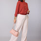 Blush Grace Wide-Leg Trouser
