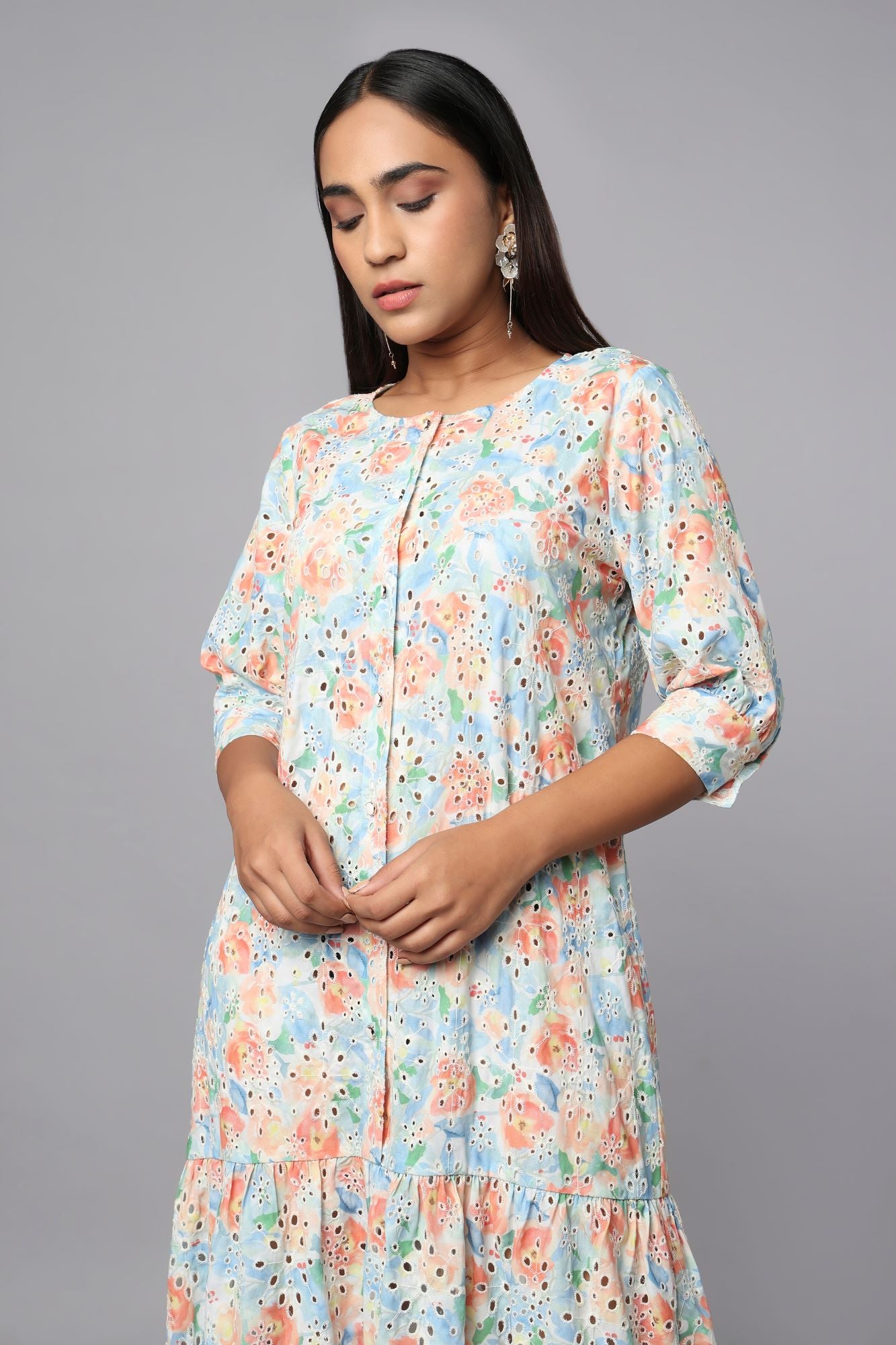 Bloomscape Schiffli Dress