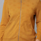 Hoodie Ocher Knit Sweater