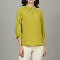 Soft Drape Top - Green | Polyester