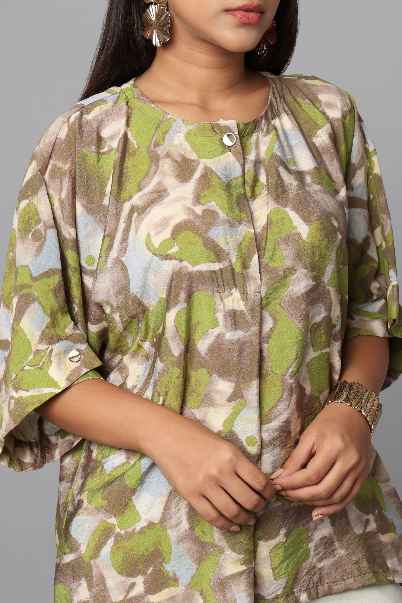 Earth Echo Printed Top