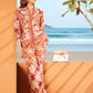 Tropical Mosaic Brown Top