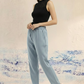 Soft Blue Lyocell Denim Trouser